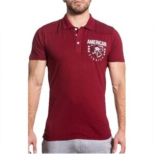 American Fighter x Affliction Lander Men’s Red Polo Shirt 2XL